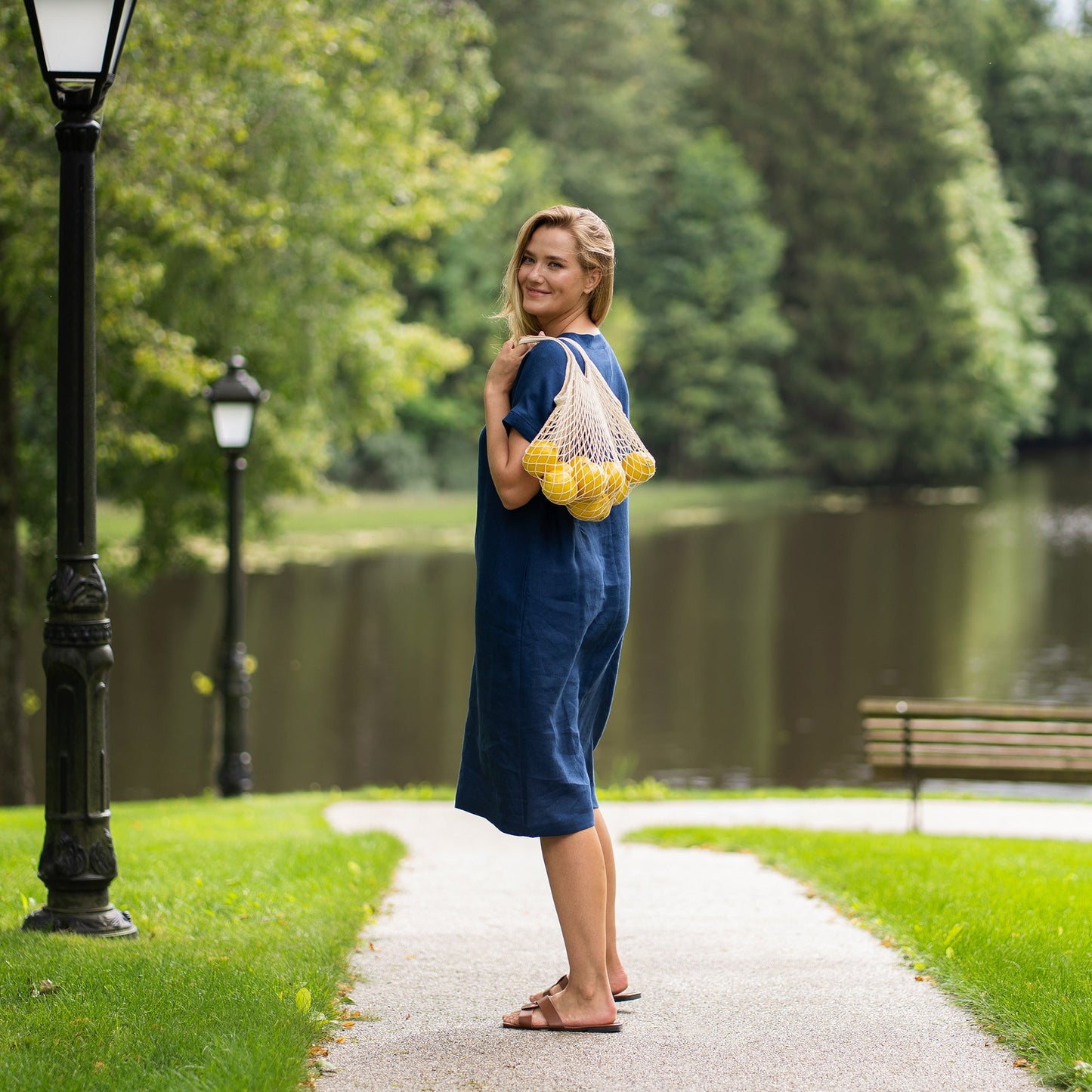 Loose Dress Joelle Storm Blue