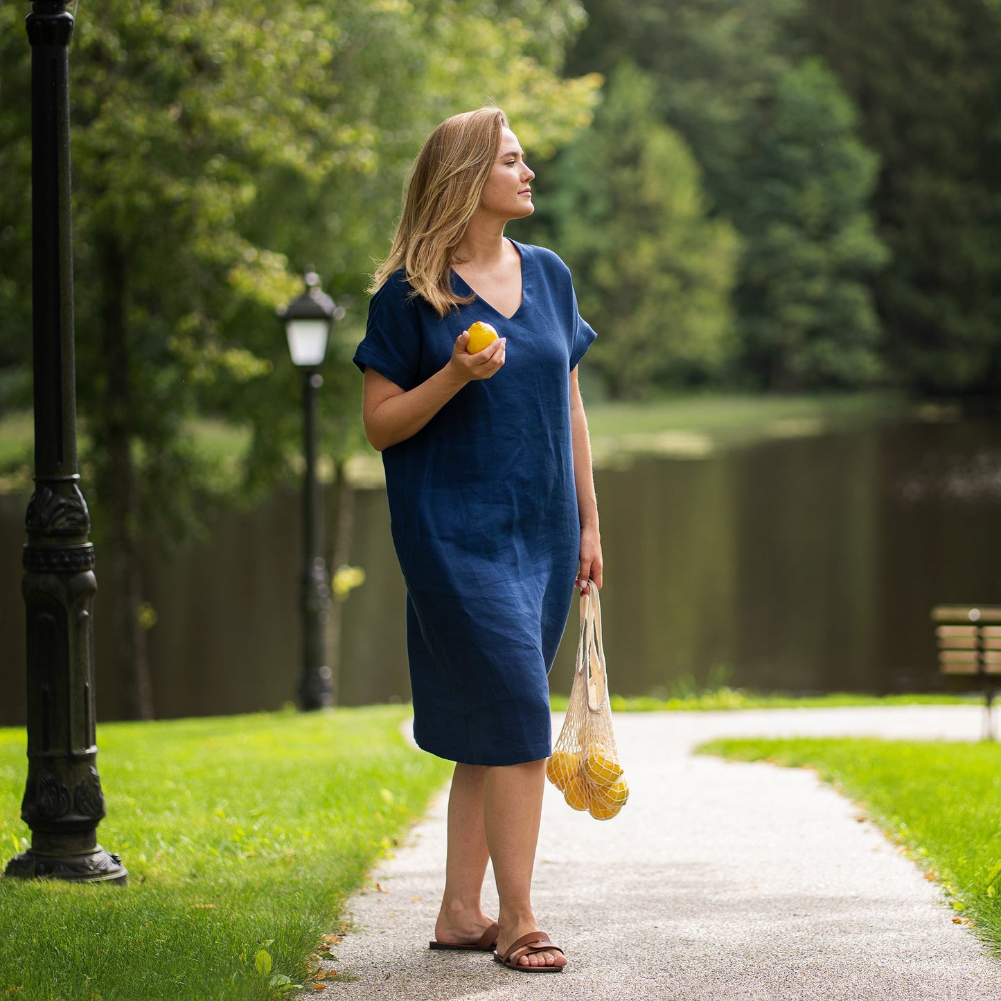 Loose Dress Joelle Storm Blue