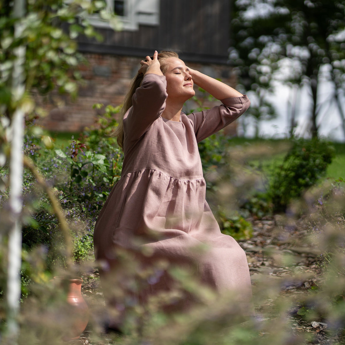 Smock Dress Lucy Faded Rose