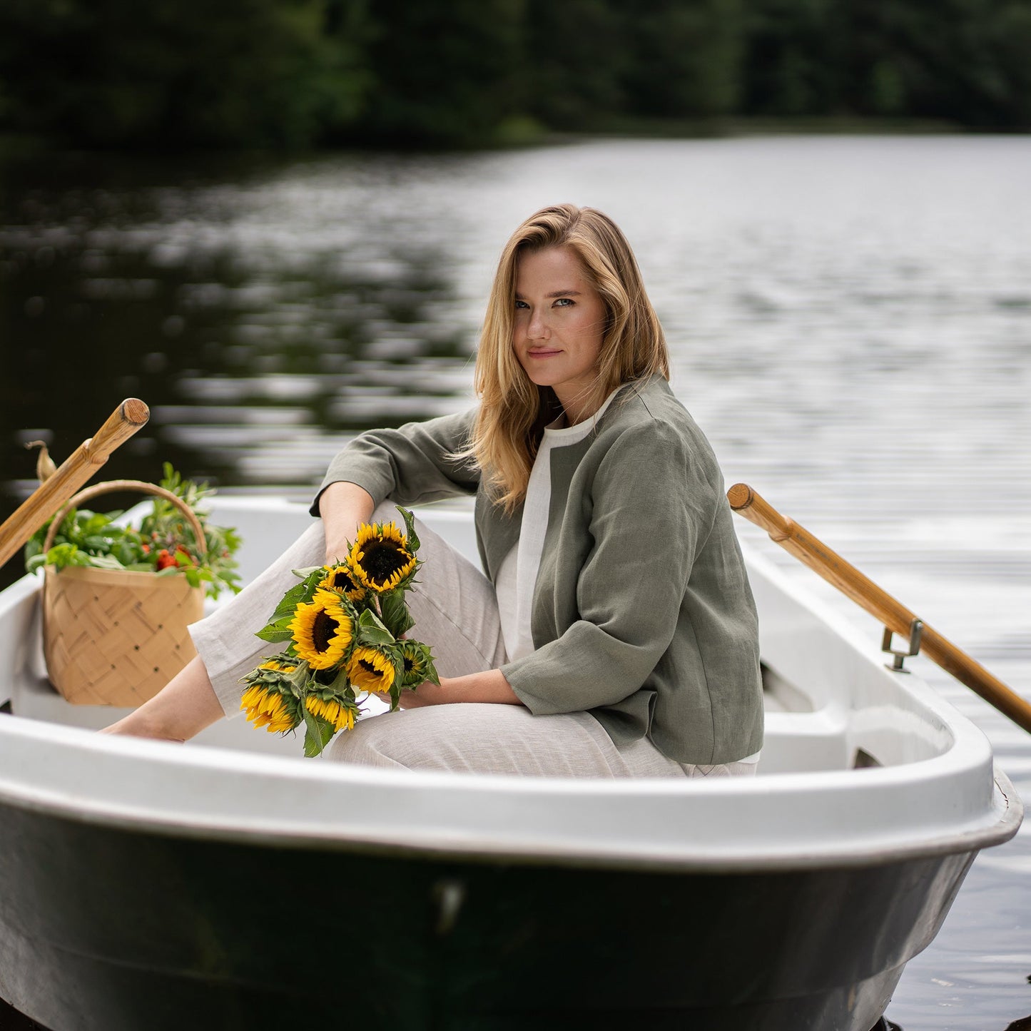 Light Linen Relaxed Jacket Eden