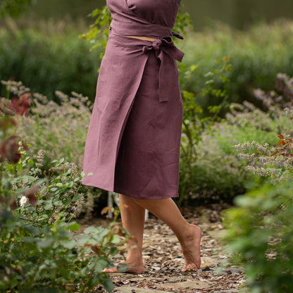 Linen Wrap Skirt Beverly