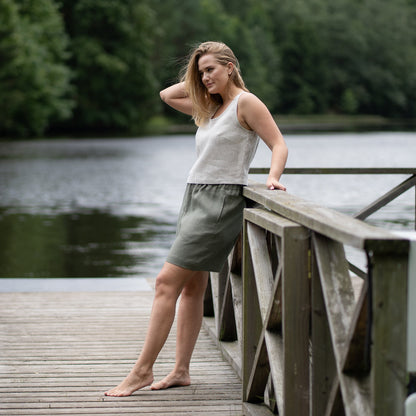 Linen Bermuda Shorts Demi