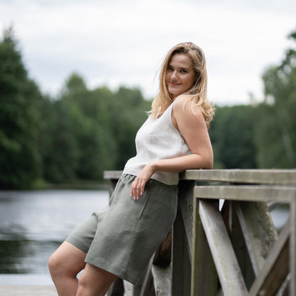 Linen Bermuda Shorts Demi