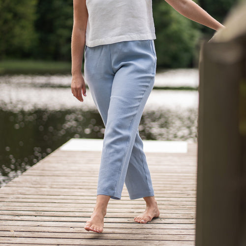Linen Pants Dakota Cloudy Blue
