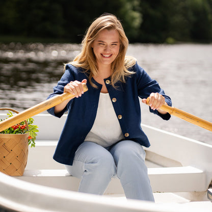 Linen Pants Dakota Cloudy Blue