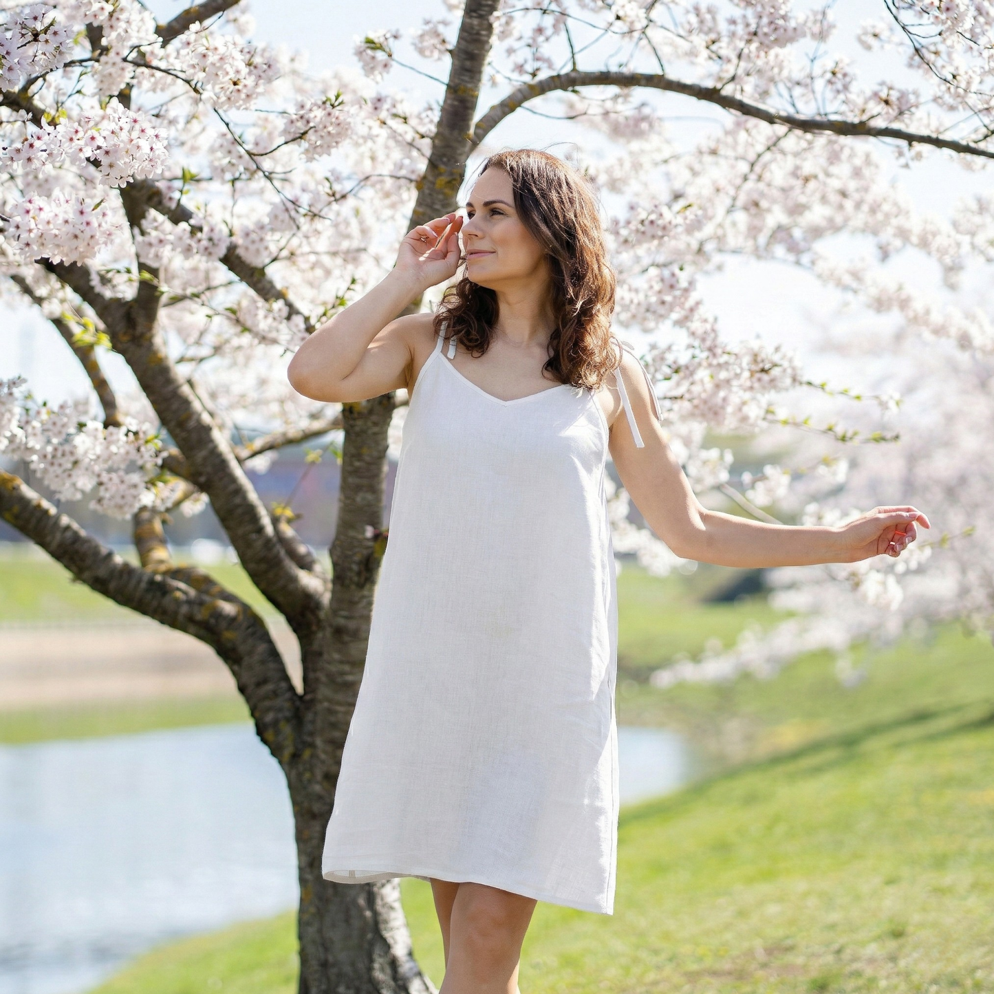 Slip Dress Liv Pure White