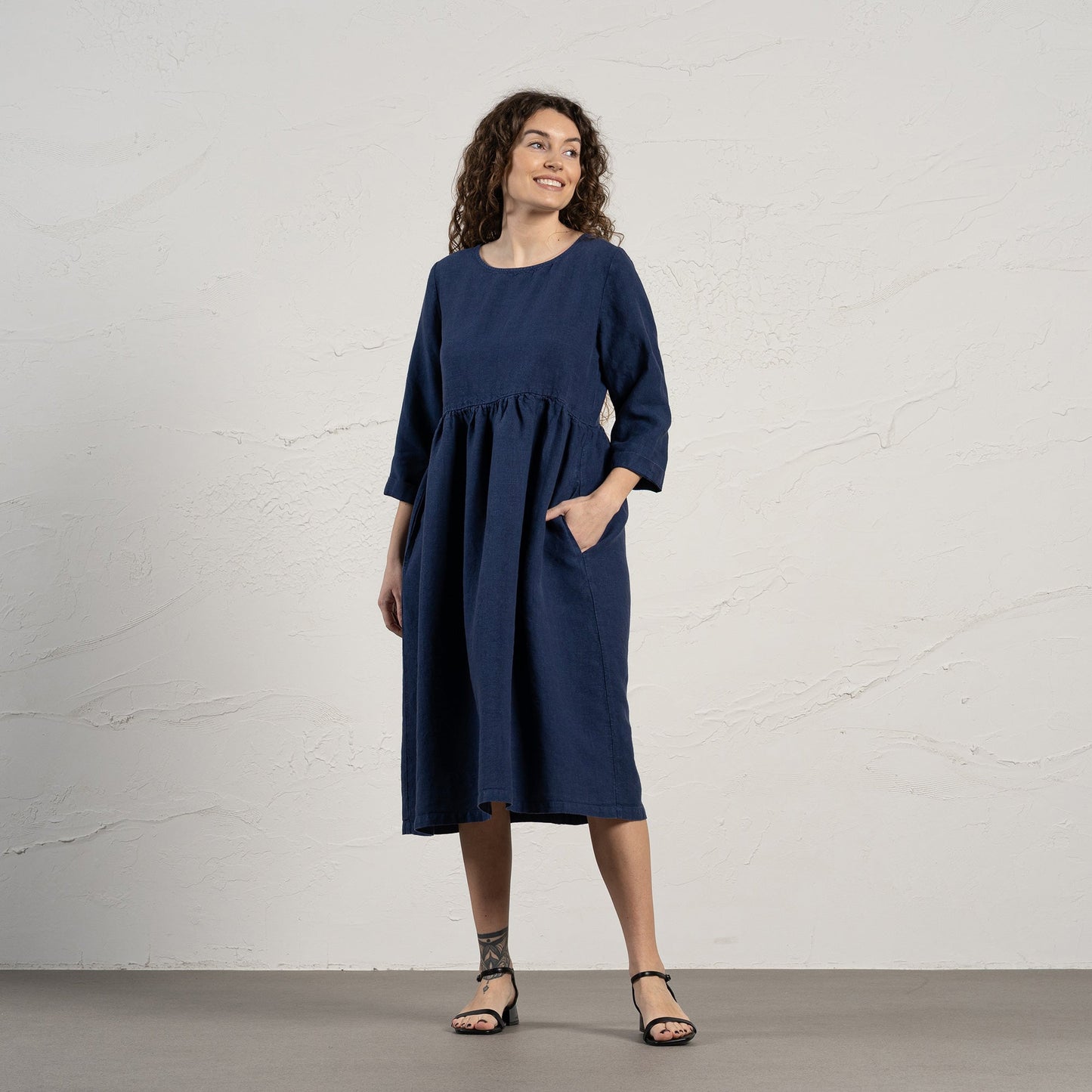 Smock Dress Lucy Storm Blue