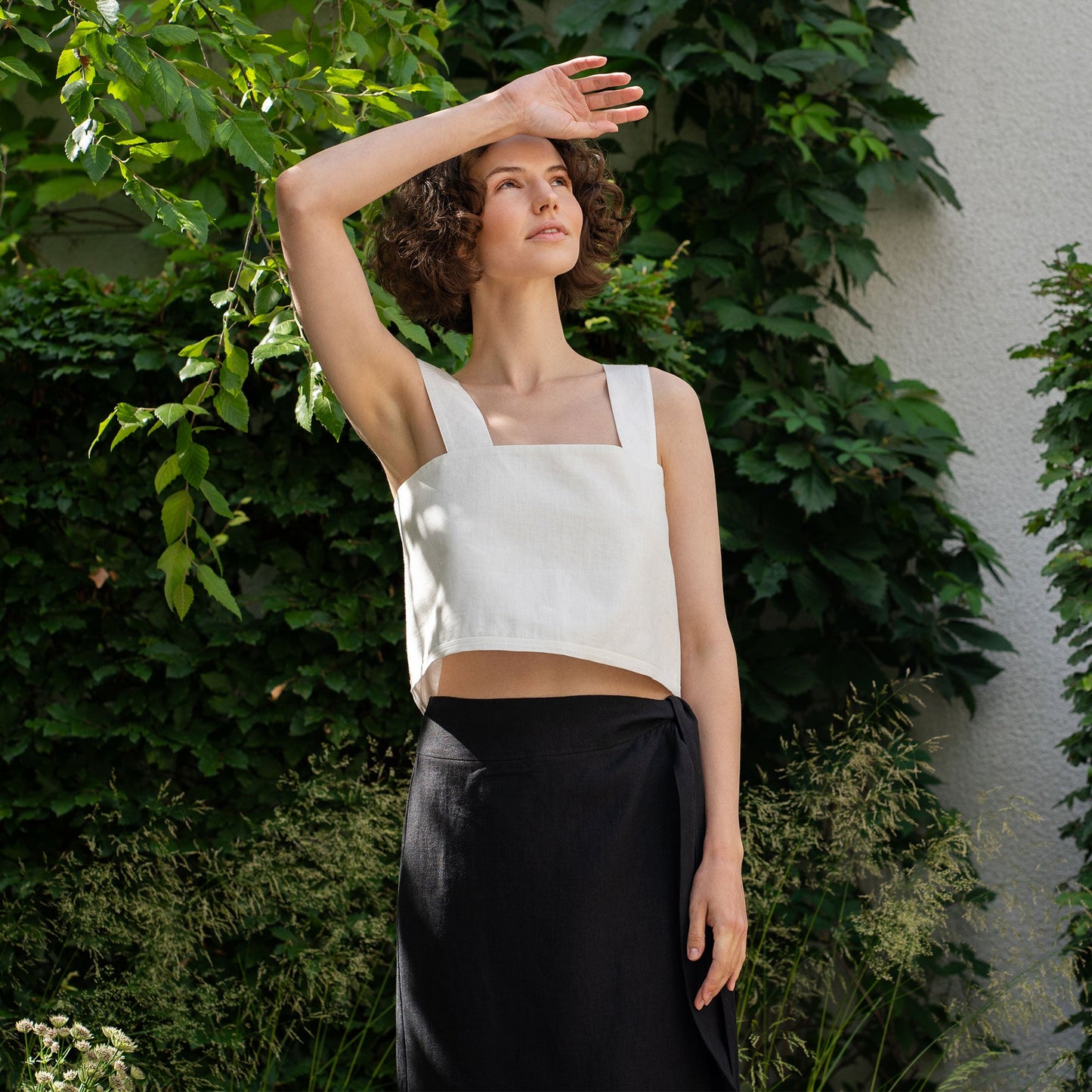 100% Linen Summer Crop Top