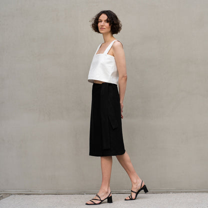 Pinafore Crop Top