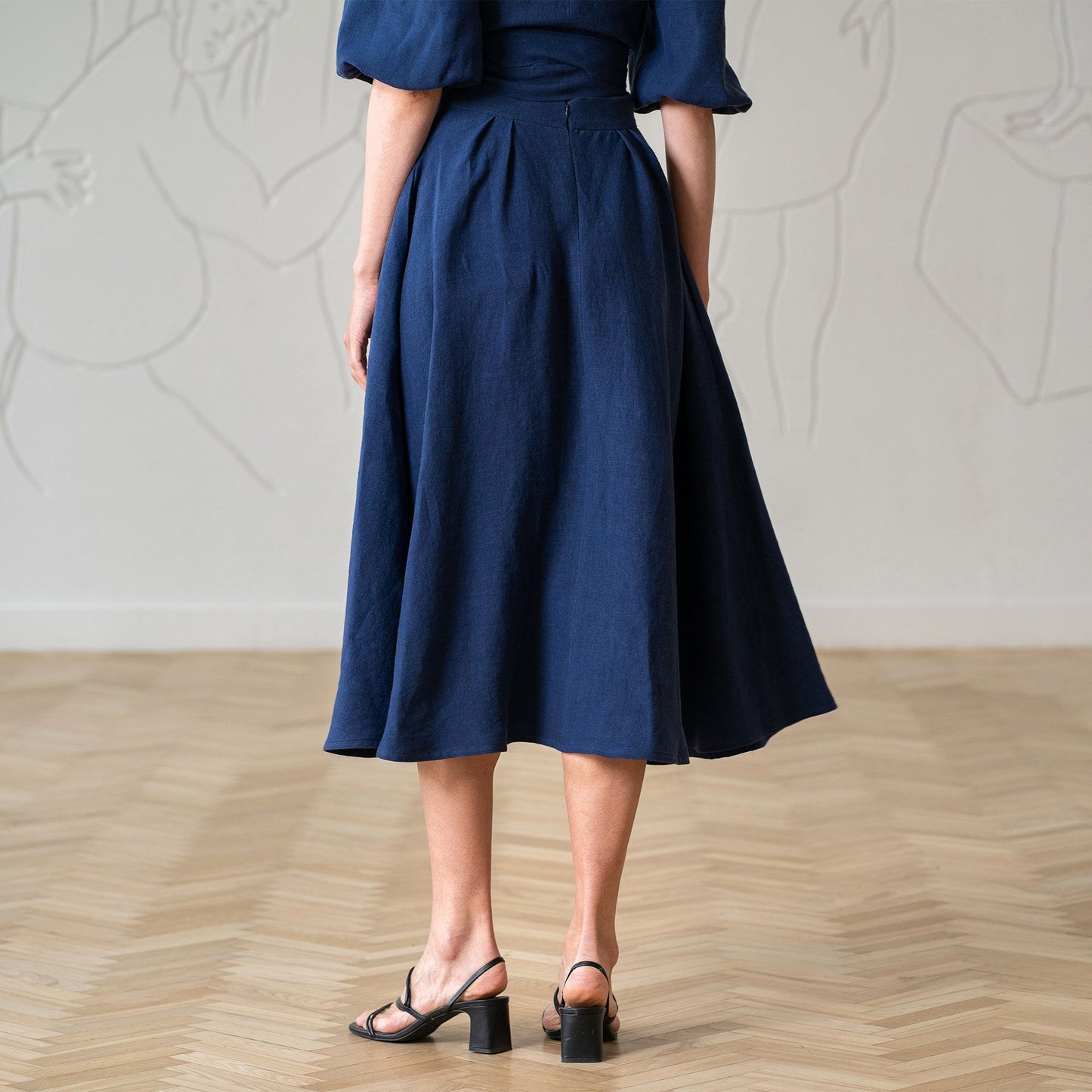 Linen Circle Skirt Evelyn