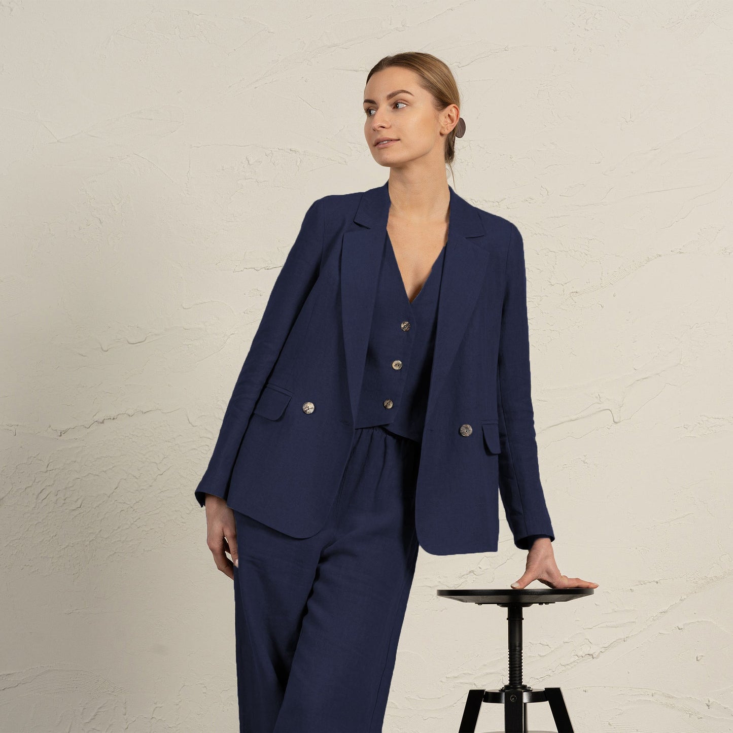 100% Linen Blazer Quin