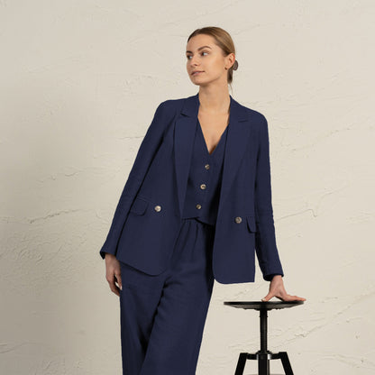 100% Linen Blazer Quin