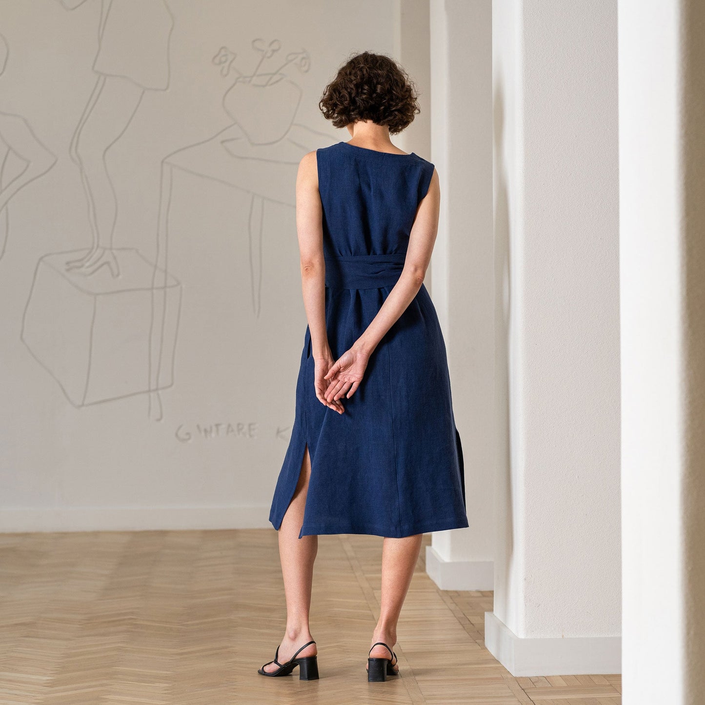 Linen Wrap Dress Hailey