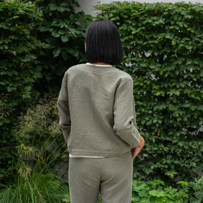 Linen Relaxed Blazer Eden