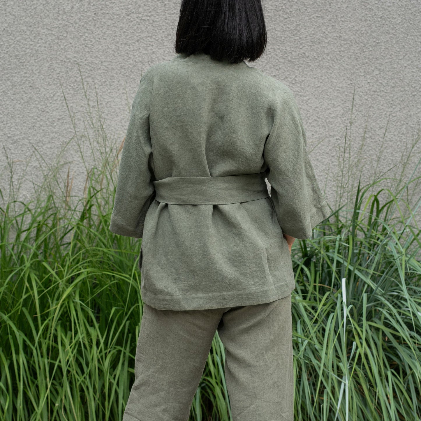 Linen Kimono Wrap Top Sakura