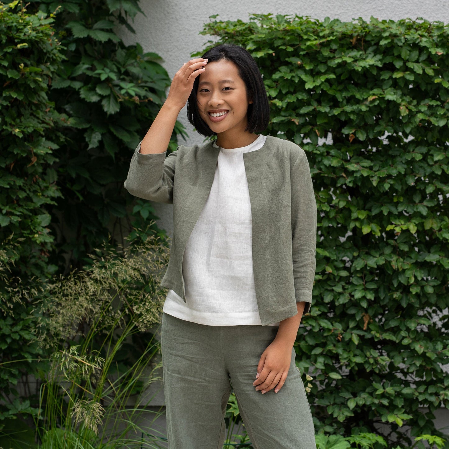 Linen Relaxed Blazer Eden