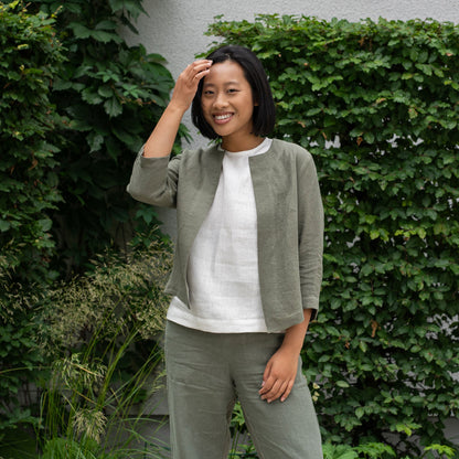 Linen Relaxed Blazer Eden