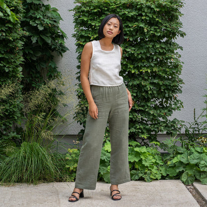 Pinafore Open Back Crop Top Serena