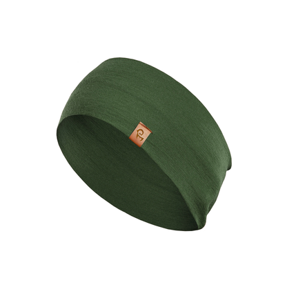 Women's Merino Running Headband Dark Green