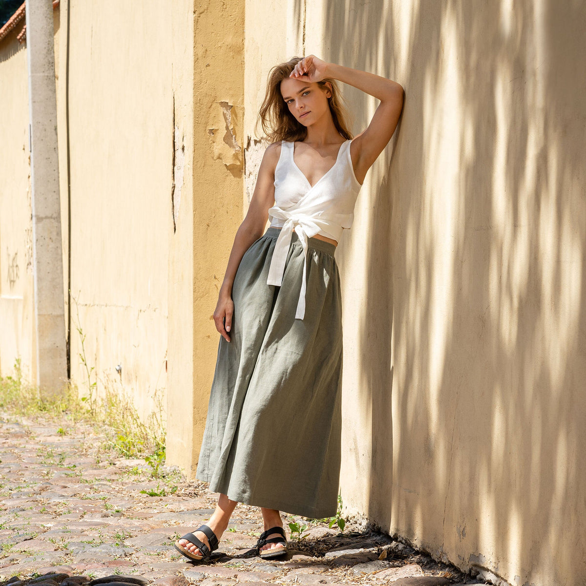 Linen Maxi Skirt Sophia