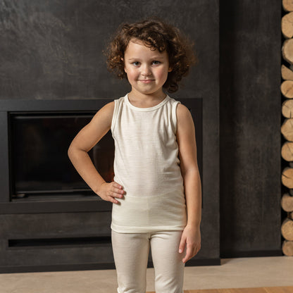 Kids' Merino Undershirt Tank Top Natural