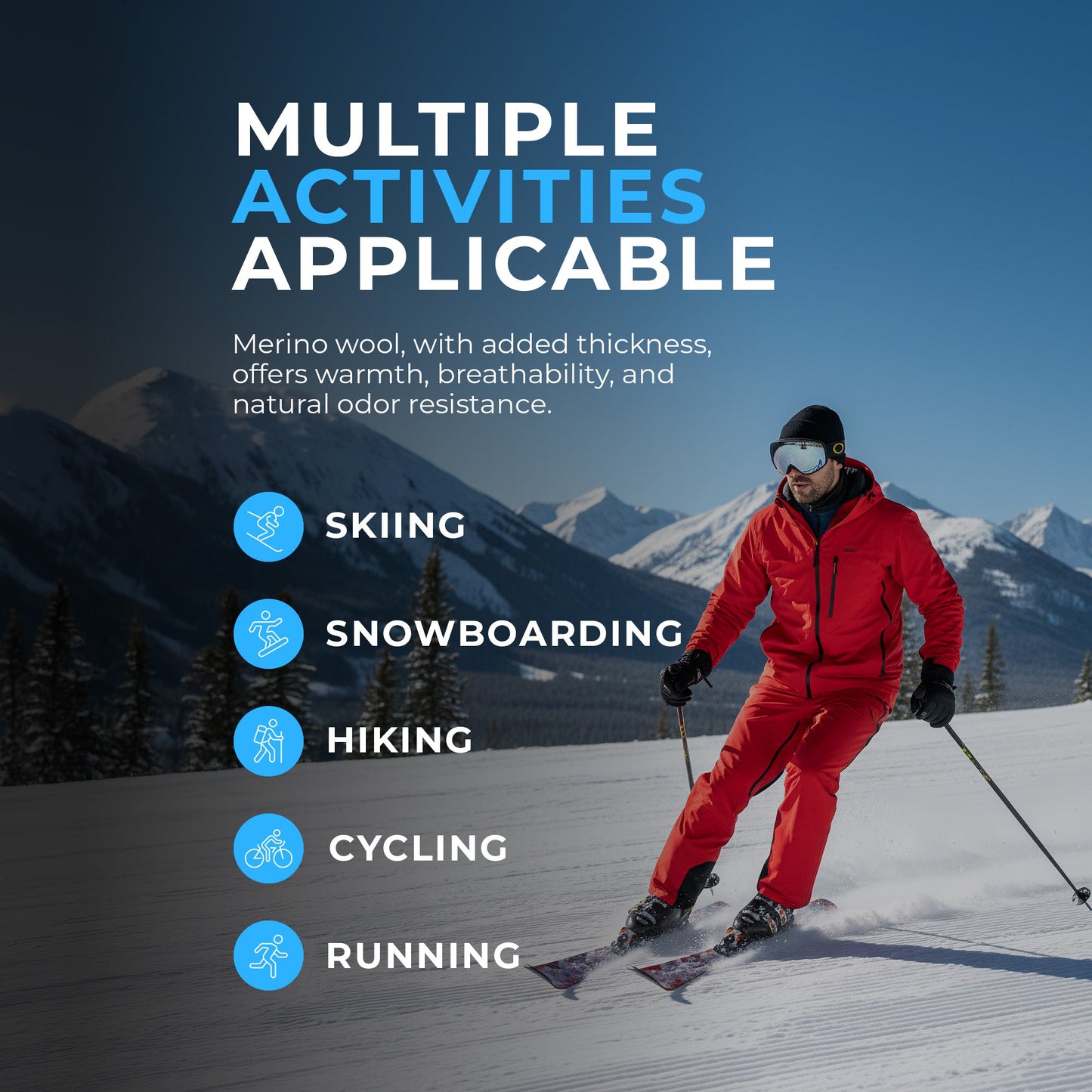 High Performance Ski Socks For Men