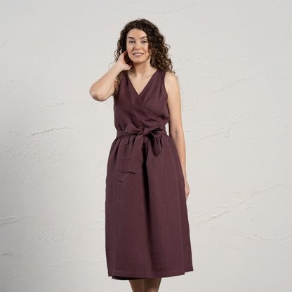 Linen Wrap Dress Macie