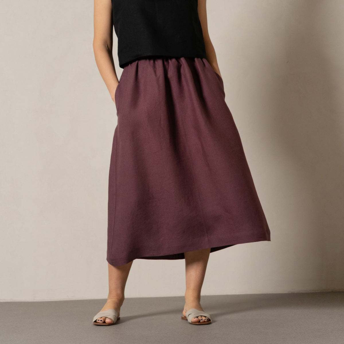 Linen Maxi Skirt Sophia