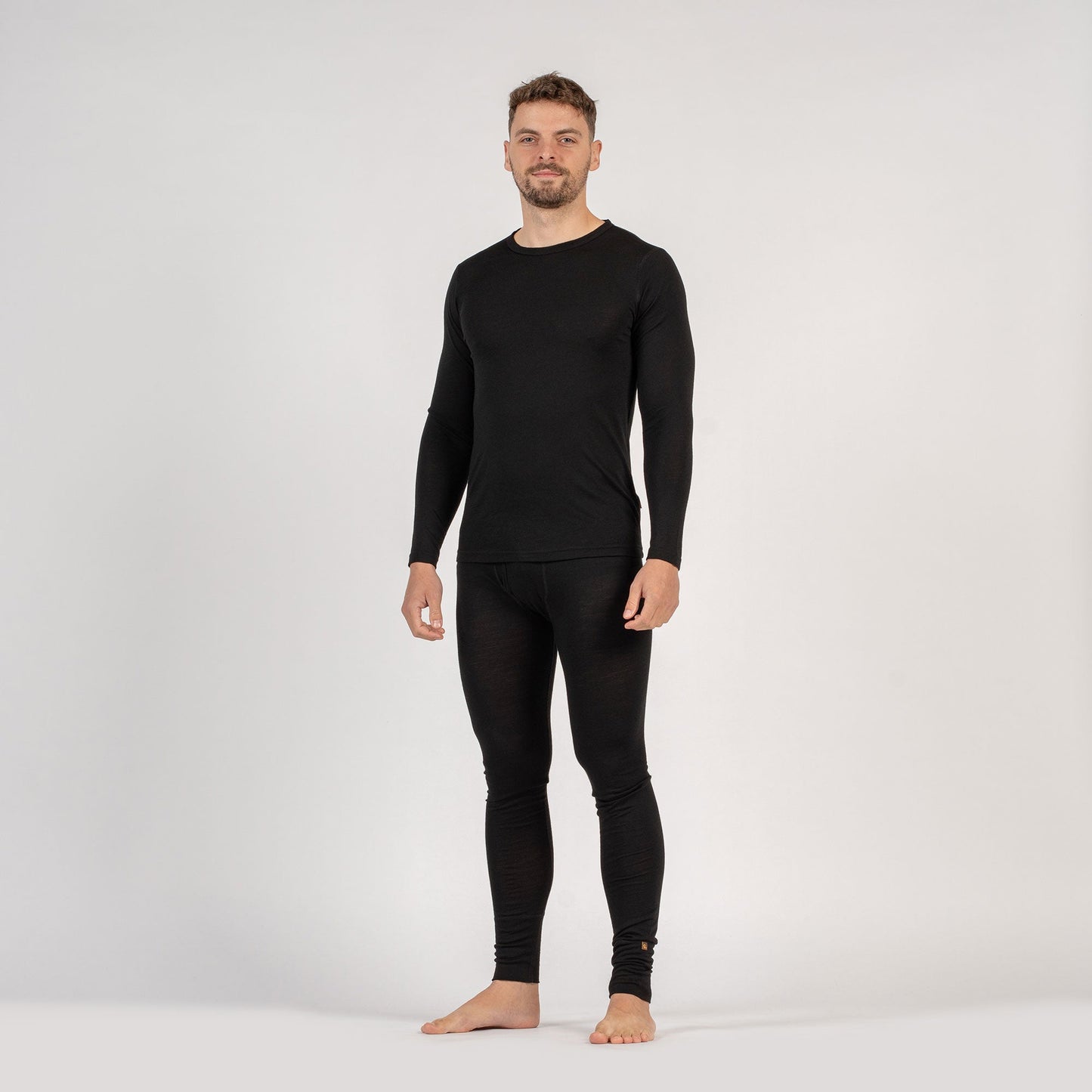 Men's Light Long Sleeve Crew UPF 35+ Black