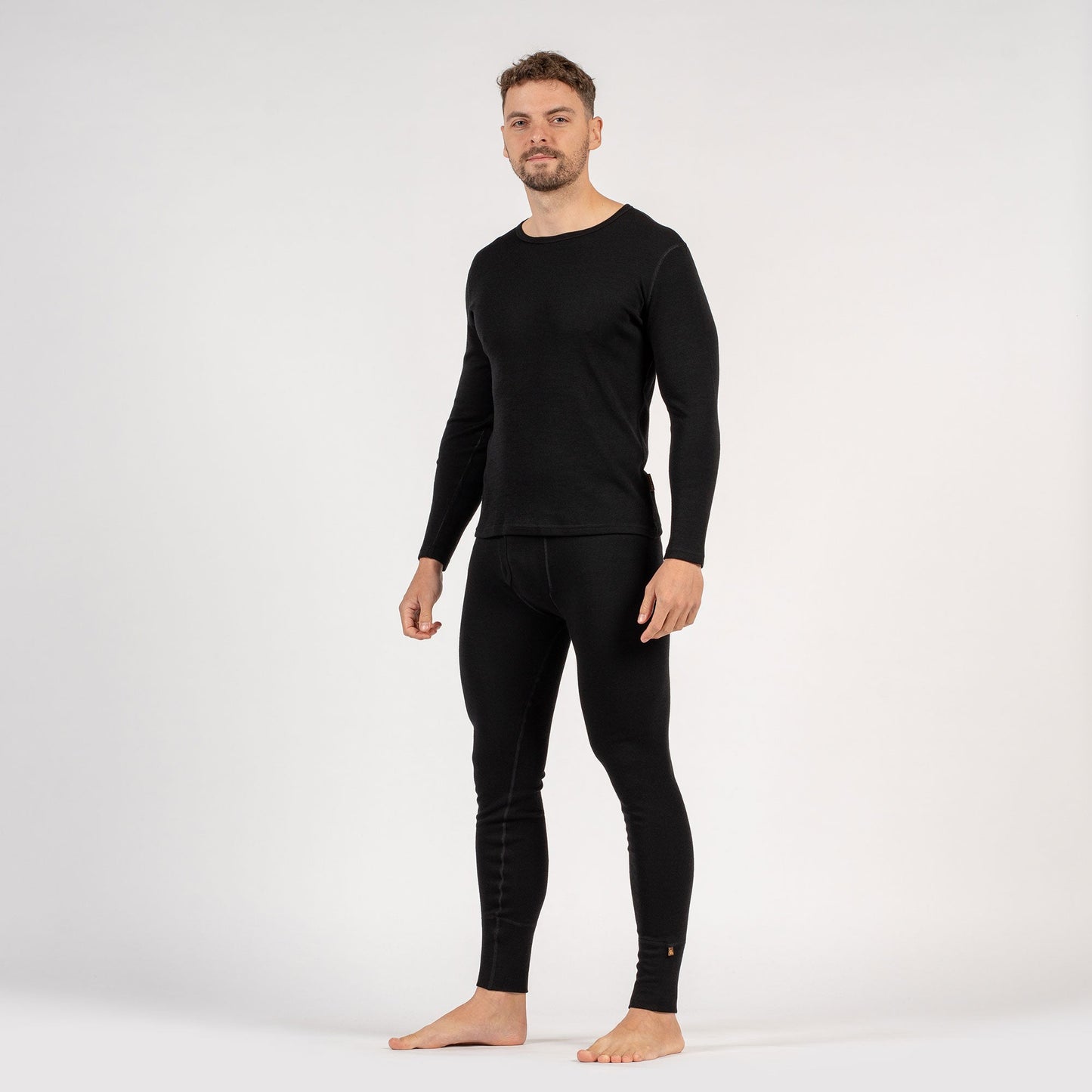 Men's 250 Long Sleeve & Bottom 2-Piece Black