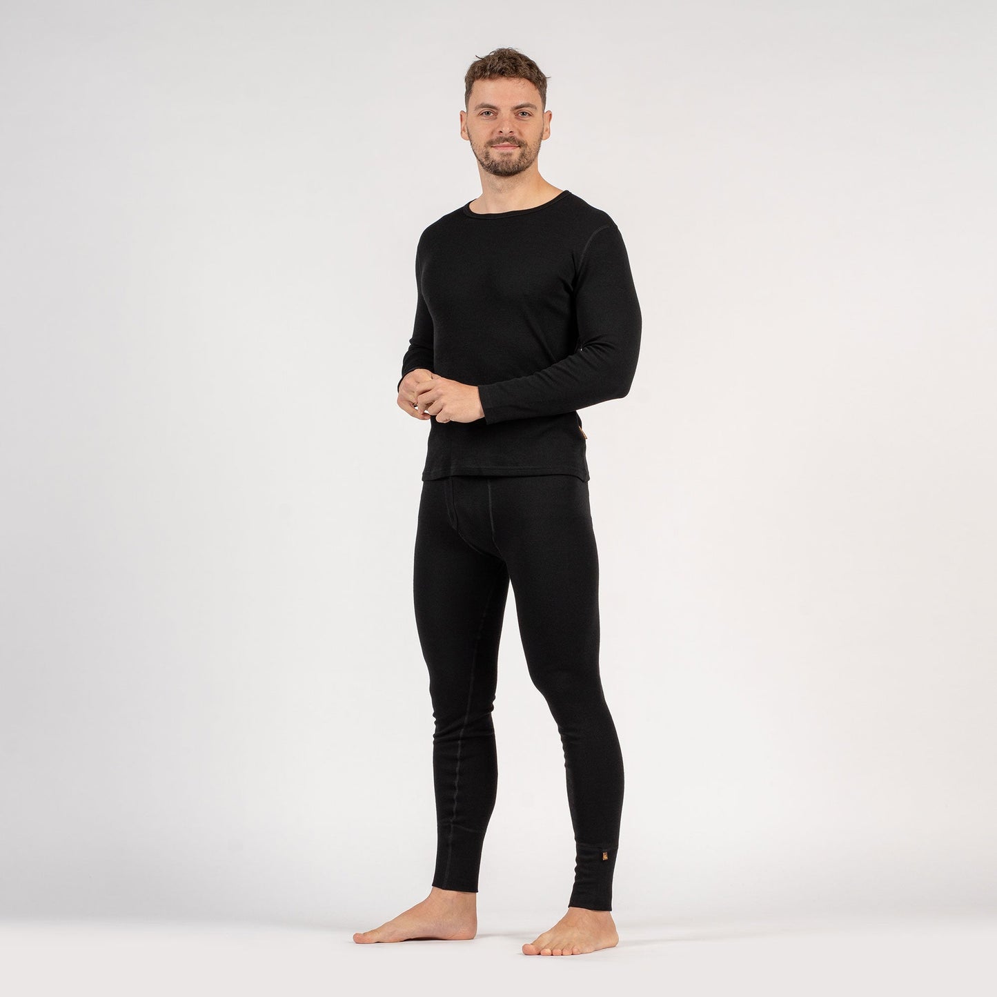 Men's 250 Long Sleeve & Bottom 2-Piece Black