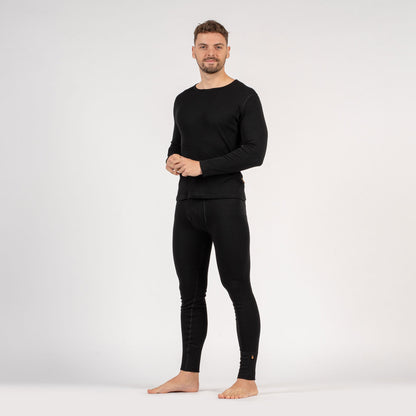 Men's 250 Long Sleeve & Bottom 2-Piece Black