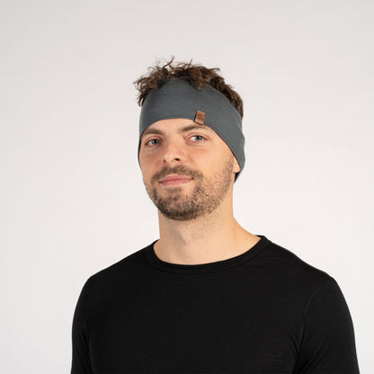Men's Wide Headband Perfect Gray