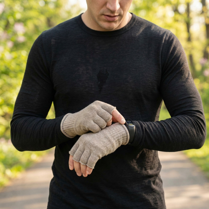 Merino Fingerless Gloves for Men