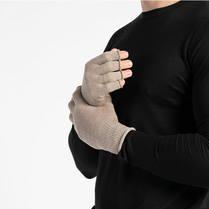 Men's Merino Wool Liner Beanie, Gaiter & Gloves 3-Piece