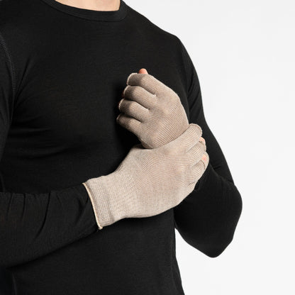 Men's Merino Wool Liner Beanie, Gaiter & Gloves 3-Piece