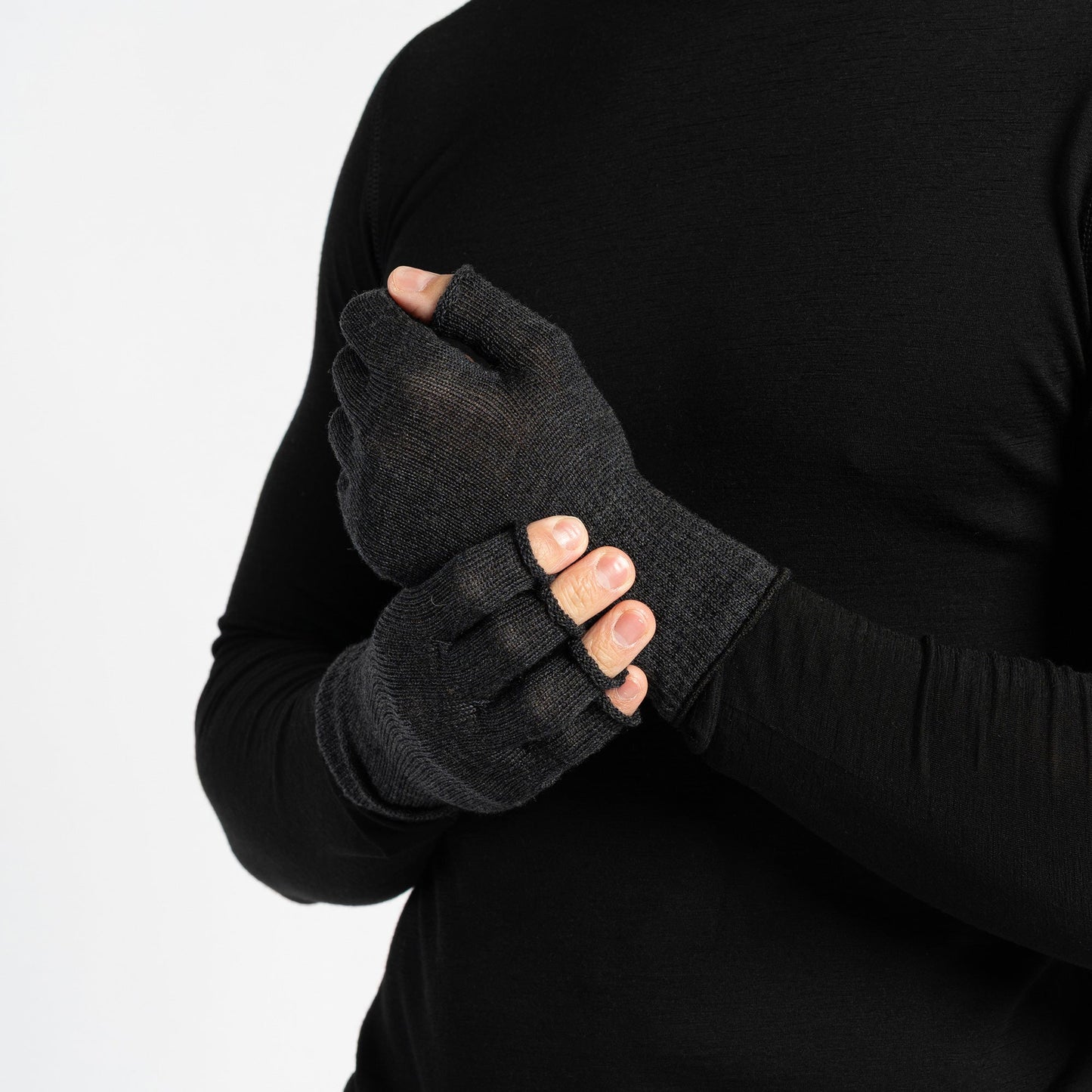 Men's Merino Wool Liner Beanie, Gaiter & Gloves 3-Piece