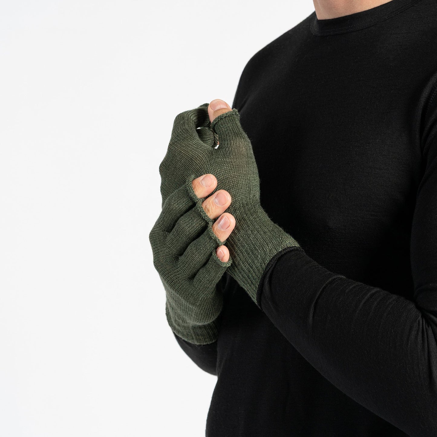 Men's Merino Wool Liner Beanie, Gaiter & Gloves 3-Piece