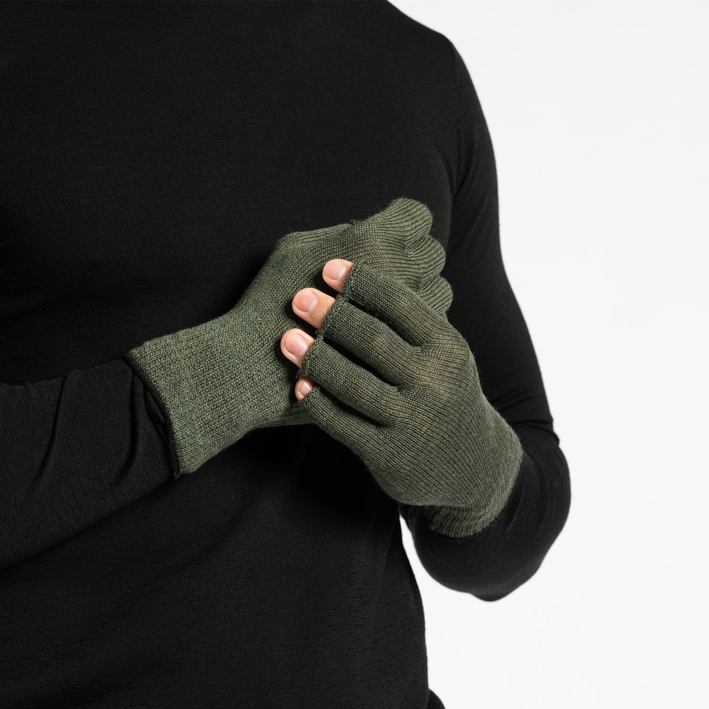 Men's Merino Wool Liner Beanie, Gaiter & Gloves 3-Piece