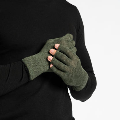 Men's Merino Wool Liner Beanie, Gaiter & Gloves 3-Piece