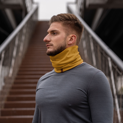 Men's Merino Summer Neck Gaiter Yellow