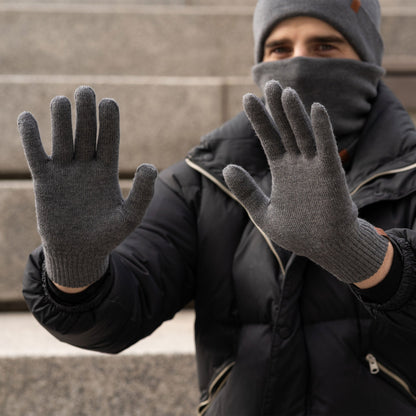 Men's Knit Gloves Merino