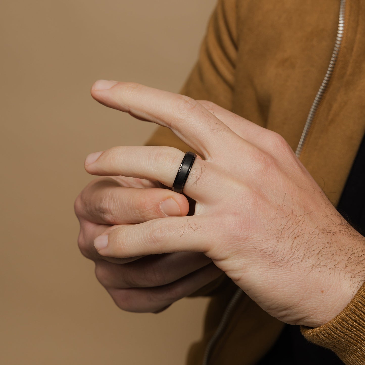 Textured Band | Tungsten