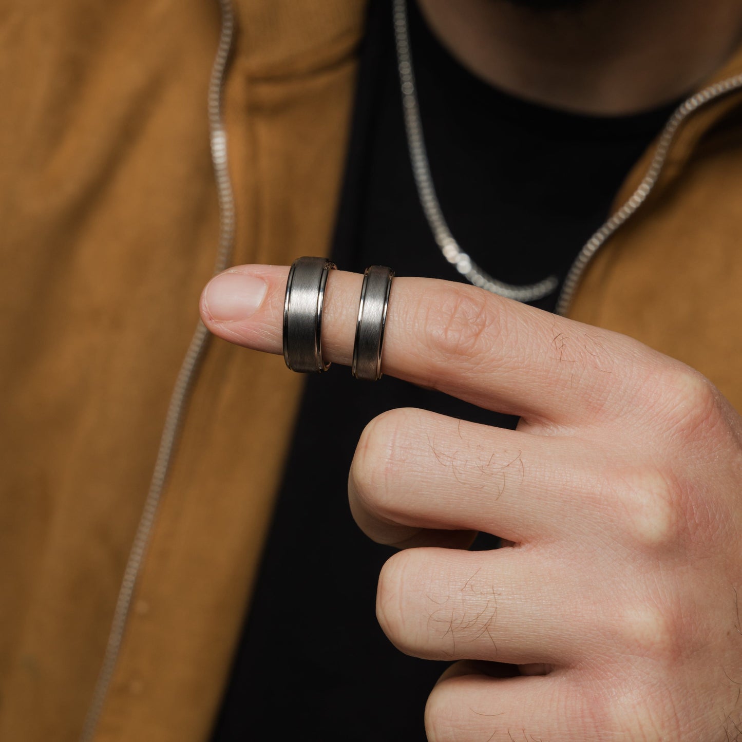 Textured Band | Tungsten