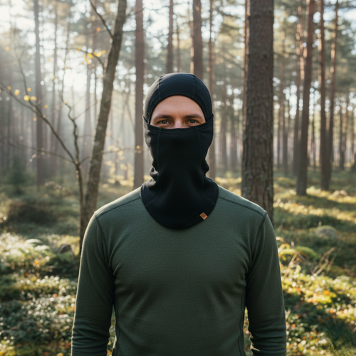 Men's 100% Merino Wool Face Cover Balaclava