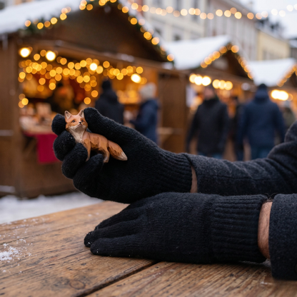 Natural Wool Men's Gloves