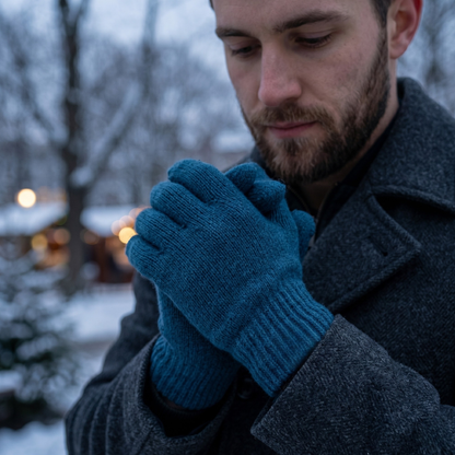 Natural Wool Men's Gloves
