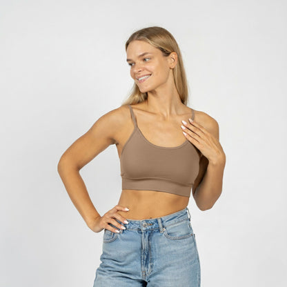 Women's Natural 100% Merino Wool Bralette