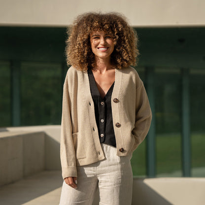 Women's Merino Cardigan Hazel