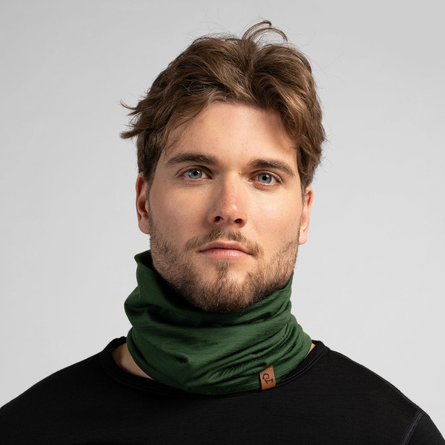 Men's 160gsm Merino Active Neck Gaiter Dark Green